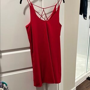 fab'rik Red Strappy Dress